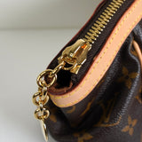 ルイ・ヴィトン モノグラム ティボリPM レザー ハンドバッグ ブラウン M40143