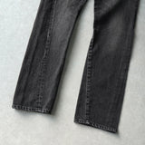 バレンシアガ ウォッシュ加工 デニム ブラック レディース