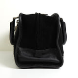 ロエベ アマソナ28 スエード / レザー ハンドバッグ ブラック