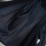 イヴサンローラン ヴィンテージ YSLロゴ ウール ステンカラーコート ブラック メンズ