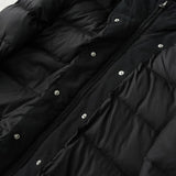 アクネ ストゥディオズ フーデッド ダウンコート ダウンジャケット ブラック