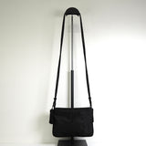 プラダ テスート ポコノ ナイロン ビーズ タッセル ミニ ショルダーバッグ ポシェット ブラック