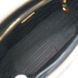 プラダ ガレリア トライアングルロゴ サフィアーノ 2way ハンドバッグ ショルダーバッグ ブラック