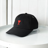 アミパリ アミ パリス ハートロゴ キャップ ブラック