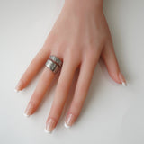 ジバンシィ4Gロゴ シルバー 指輪 リング 8.5号 - NEWSED