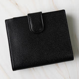 シャネル 5番台 ココマーク キャビアスキン 二つ折り財布 ブラック - NEWSED