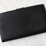 シャネル 5番台 ココマーク キャビアスキン 二つ折り財布 長財布 ブラック - NEWSED