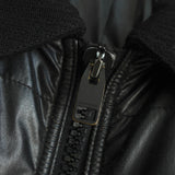 ディオール オム エディ期 異素材切り替え 中綿 キルティング ウール ブルゾン ニットジャケット ブラック