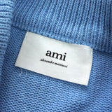 アミパリ アミ パリス ハートロゴ ニット ブルー