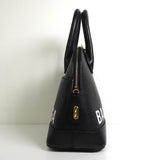 バレンシアガ ヴィル レザー 2way ハンドバッグ ショルダーバッグ ブラック