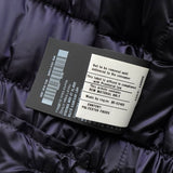 プラダ トライアングルロゴ フーデッド ダウンコート ダウンジャケット ネイビーパープル レディース