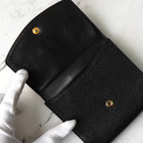 シャネル ココマーク キャビアスキン 二つ折り財布 ブラック 5番台7桁 ギャランティーカード付き - NEWSED