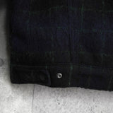 リーバイス チェック柄 ボア裏地 ウールジャケット ブラック / グリーン タグ付き未使用品