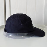 メゾン キツネ ロゴ 刺繍 キャップ 帽子 ネイビー