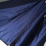 バーバリー ウール ステンカラーコート ネイビー