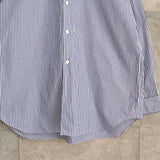 プレイ コムデギャルソン ハートロゴ ストライプ柄 長袖シャツ ネイビー タグ付き未使用品