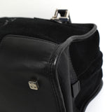 ロエベ アマソナ28 スエード / レザー ハンドバッグ ブラック