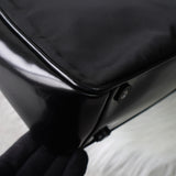 プラダ ナイロン / レザー ハンドバッグ トライアングルロゴ ブラック