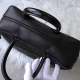 シャネル 6番台 ロゴ マトラッセ キャビアスキン ボーリングバッグ ミニボストンバッグ ブラック - NEWSED