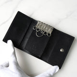 グッチ マイクログッチシマ キーケース 6連 レザー ブラック - NEWSED