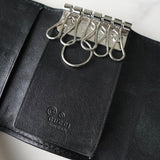 グッチ マイクログッチシマ キーケース 6連 レザー ブラック - NEWSED