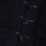 バーバリー ノバチェック裏地 ダッフルコート ネイビー