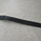 セリーヌ ヴィンテージ サルキー 輪馬車 GP バックル レザー ベルト ネイビー / ゴールド レディース