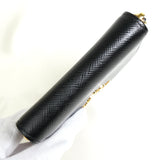 プラダ ロゴ サフィアーノ レザー コインケース ブラック