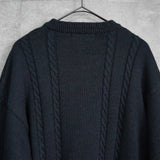 バーバリー ヴィンテージ ホースロゴ ニット グリーン系