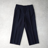 イヴ サンローラン ヴィンテージ ストライプ柄 シングル テーラードジャケット ツータック スラックス セットアップ ネイビー メンズ