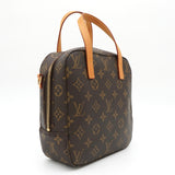 ルイヴィトン M47500 スポンティーニ モノグラム ハンドバッグ ブラウン レディース 箱付き