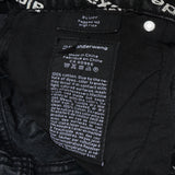 アレキサンダー ワン ロゴ 総柄 デニム ブラック レディース