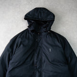 イヴサンローラン ヴィンテージ YSLロゴ ダウンジャケット ネイビー メンズ