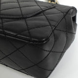 シャネル ココマーク マトラッセ ターンロック ラムスキン プラスチックチェーン ショルダーバッグ ブラック 6番台7桁 - NEWSED