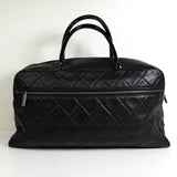 シャネル スポーツライン マトラッセ キャビアスキン ボーリングバッグ ボストンバッグ ブラック 6番台7桁 - NEWSED
