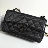 シャネル ココマーク マトラッセ ターンロック ラムスキン プラスチックチェーン ショルダーバッグ ブラック 6番台7桁 - NEWSED