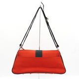 クリスチャン ディオール ハードコア ロゴ ナイロンキャンバス チェーン 2way ハンドバッグ ショルダーバッグ レッド / ブラック