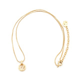 クリスチャン ディオール CDロゴ サークル ネックレス GP レディース