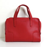 ロエベ ロゴ レザー ミニ ハンドバッグ レッド