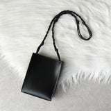 ジルサンダー タングル スモール ロゴ レザー ショルダーバッグ ブラック 未使用品 箱付き