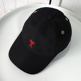 アミパリ アミ パリス ハートロゴ キャップ ブラック