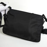 プラダ テスート ポコノ ナイロン ビーズ タッセル ミニ ショルダーバッグ ポシェット ブラック