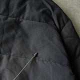 イヴサンローラン ヴィンテージ ボア襟 ダウンジャケット ネイビー