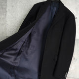 アクネ ストゥディオズ メルトンウール チェスターコート ブラック