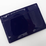 イヴ サンローラン YSLロゴ エナメル カードケース ブルー 箱付き