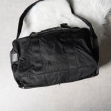 プラダ テスート ポコノ ナイロン / サフィアーノレザー 2way ボストンバッグ ブラック