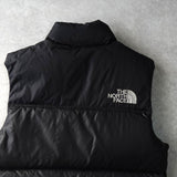 ザ ノースフェイス ヌプシ 700フィル ロゴ ダウンベスト ブラック - NEWSED
