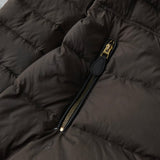 バーバリー 金ボタン ダウンジャケット ダウンコート ブラウン