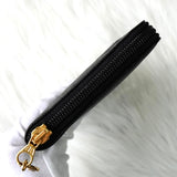 シャネル 7桁3番台 ココマーク マトラッセ キャビアスキン ラウンドファスナー 長財布 ブラック - NEWSED