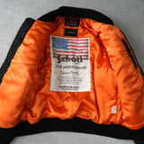 Schott × ANDERSSON BELL ショット × アンダースンベル 中綿 スカジャン MA-1 ボンバージャケット ブラック
